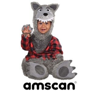 AMSCAM Baby Wolf Halloween Costume Infant Size 6-12 Months